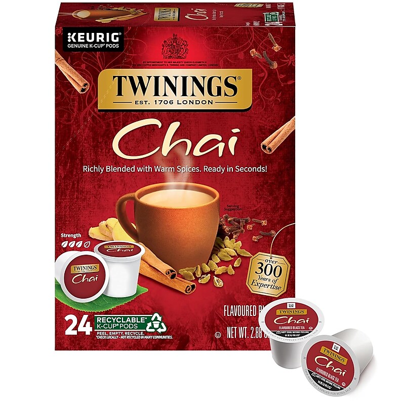 Twinings Chai Tea, Keurig® K-Cup® Pods, 24/Box (TNA09954) image 1