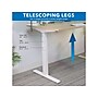 Mount-It! Ultimate 55"W Electric Rectangular Adjustable Standing Desk, Maple/White (MI-18077)~#|#~AA994B51-A8B2-4CD9-89E483FCB2309B58_sc7