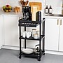 Mind Reader 3-Shelf Plastic Rolling Utility Cart, Black (CARTCOFF-BLK)~#|#~AA9A97F7-0D0F-4F3B-98CF0783AD262F69_sc7