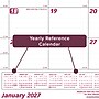 2027 Brownline Classic 22" x 17" Monthly Desk Pad Calendar, White/Burgundy (C1731-27)~#|#~AAA7F160-9916-4E11-936D8A844E4F22A3_sc7
