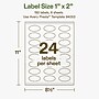 Avery Hemp Oval Laser/Inkjet Multipurpose Labels, 1" x 2", Off-White (192/Pack)~#|#~AAAFA5B4-473C-4998-A3277ED1A2093818_sc7