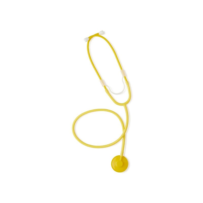 Medline Disposable Dual Head Stethoscope, Yellow (MDS9543) image 1