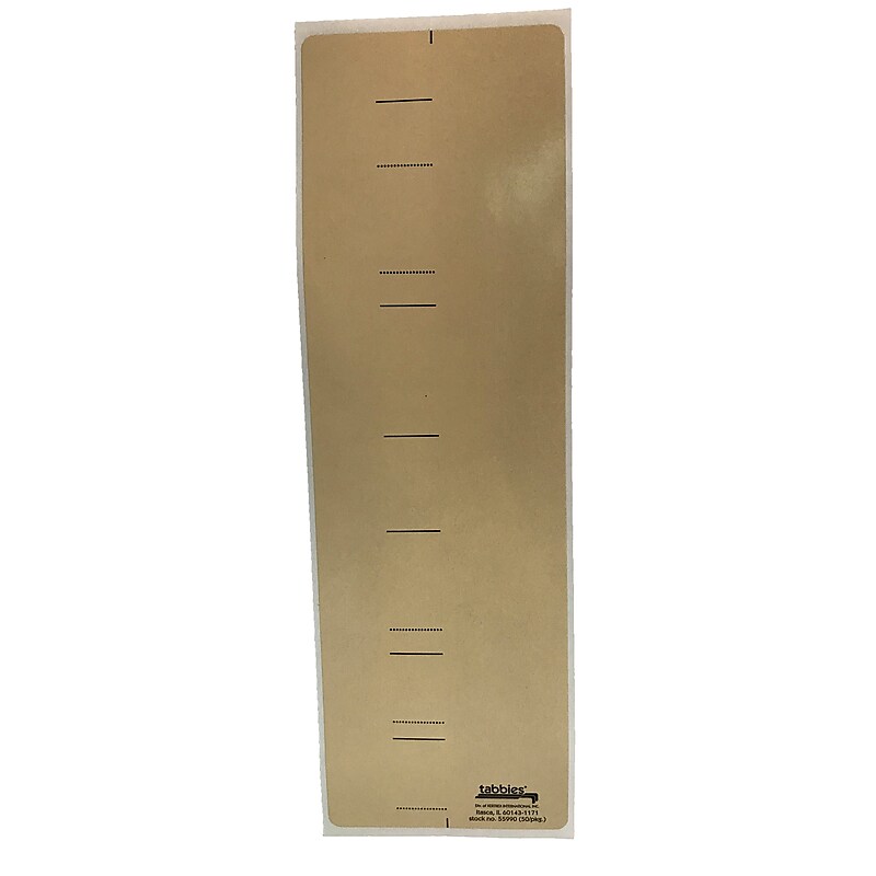 Tabbies Cov-R-Tabs Hanging File Folder Tabs, White, 50/Pack (55990) image 1