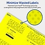 Avery Square Laser/Inkjet Multipurpose Labels, 2.75" x 2.75", Neon Yellow (240/Box)~#|#~AAB206AD-5458-4CD2-A836127AE4037705_sc7