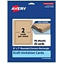 Avery Integrated Cards, 5" x 7", Matte Kraft Brown, 20/Pack (95349)~#|#~AAB3970B-CBA3-40FD-9AE0BF3A10251BEA_sc7