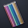 Bazic Metallic Colored Pencils, Assorted Colors, 12/Pack, 6 Packs/Bundle (BAZ735-6)~#|#~AABBAE74-1998-4704-879147CD7ED8667B_sc7