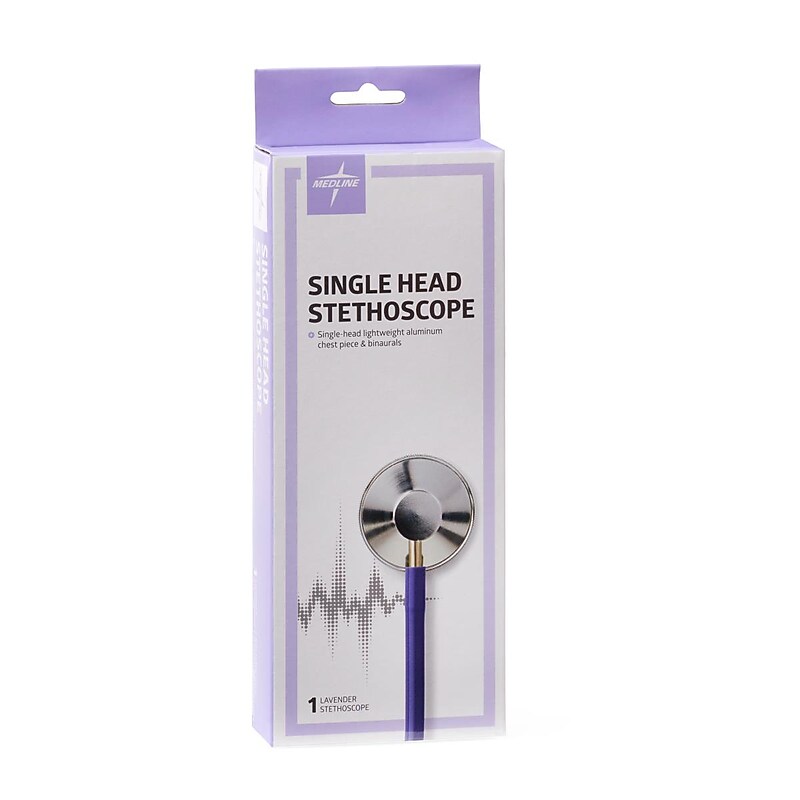 Medline Single Head Stethoscope, Lavender (MDS926105) image 1