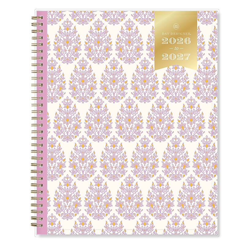 2026-2027 Blue Sky Day Designer 8" x 11" Academic Weekly & Monthly Planner, Plastic Cover, Kerridge Lilac (158165) image 1