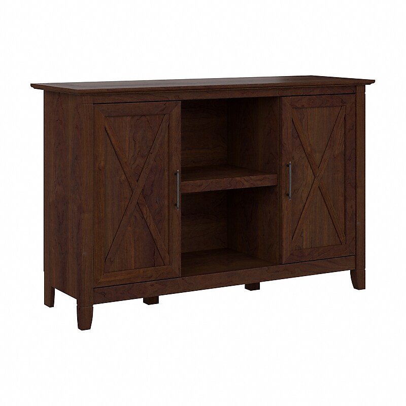 Bush Furniture Key West 30" Accent Cabinet with Doors and 4 Shelves, Bing Cherry (KWS146BC-03) image 1