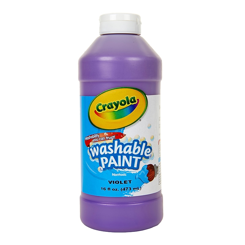 Crayola Washable Kid's Paint, Violet, 16 oz. (54-2016-040) image 1