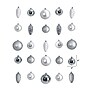 Nearly Natural Lux Shatterproof Ornament Set Lux Shatterproof Ornament Set, 4", 23/Set (D1053-SV)~#|#~AAC40E99-9277-49CC-B2A4DE2BAE0ED51F_sc7