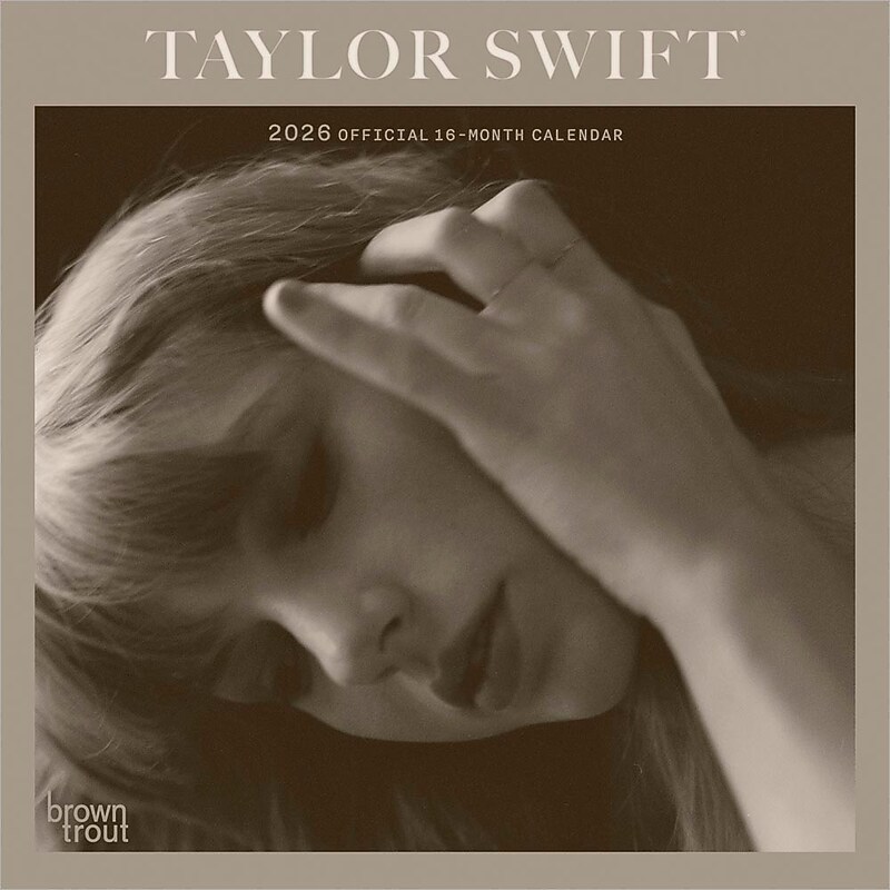 2026 BrownTrout Taylor Swift 7" x 7" Monthly Wall Calendar (9798330707706) image 1