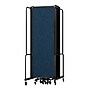 National Public Seating Robo Series 11-Panel Folding Mobile Room Divider, 72"H x 256"W, Blue Fabric (RDB6-11PT04)~#|#~AACECABA-6934-4032-8590FE9ECDFE6844_sc7
