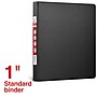 Staples 1" 3-Ring Non-View Binder, D-Ring, Black (26407-CC)~#|#~AAD72527-E40C-4829-BD996BEEF534E432_sc7