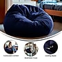 Flash Furniture Cotton Twill Oversized Solid Bean Bag Chair, Navy Blue~#|#~AADA3CC9-90F9-4081-877794B9B3EB7DF0_sc7