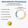 Avery Round Integrated Cards, Matte White, 100/Pack (19479371090)~#|#~AADD10B3-1886-425B-BAFAA9479FD17E63_sc7