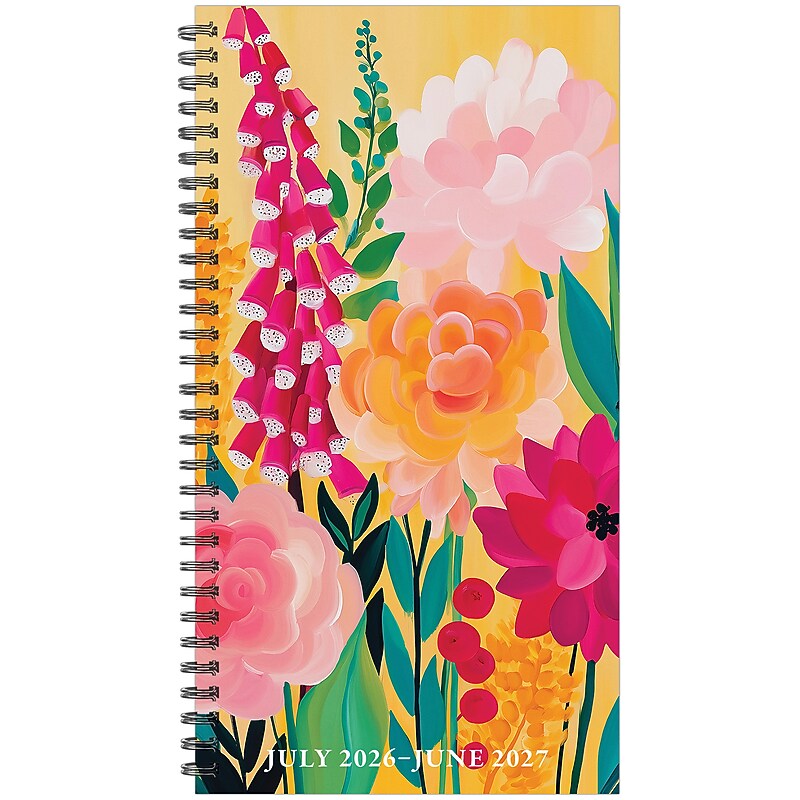 2026-2027 Willow Creek 3.5" x 6.5" Academic Weekly & Monthly Planner, Wild Garden Glow (65884) image 1