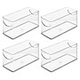 iDESIGN Stackable Plastic Storage Bin, 5" x 16"x 6", Clear, 4/Pack (28126M4)~#|#~AAE06136-AD1F-4AC2-AA2FB2546A52BB74_sc7
