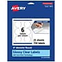 Avery Laser/Inkjet Round Multipurpose Labels, 3" Dia., Glossy Clear, 150 Labels/Pack (94513)~#|#~AAE4A5BE-AFFE-48BE-91F45F3288853E1C_sc7