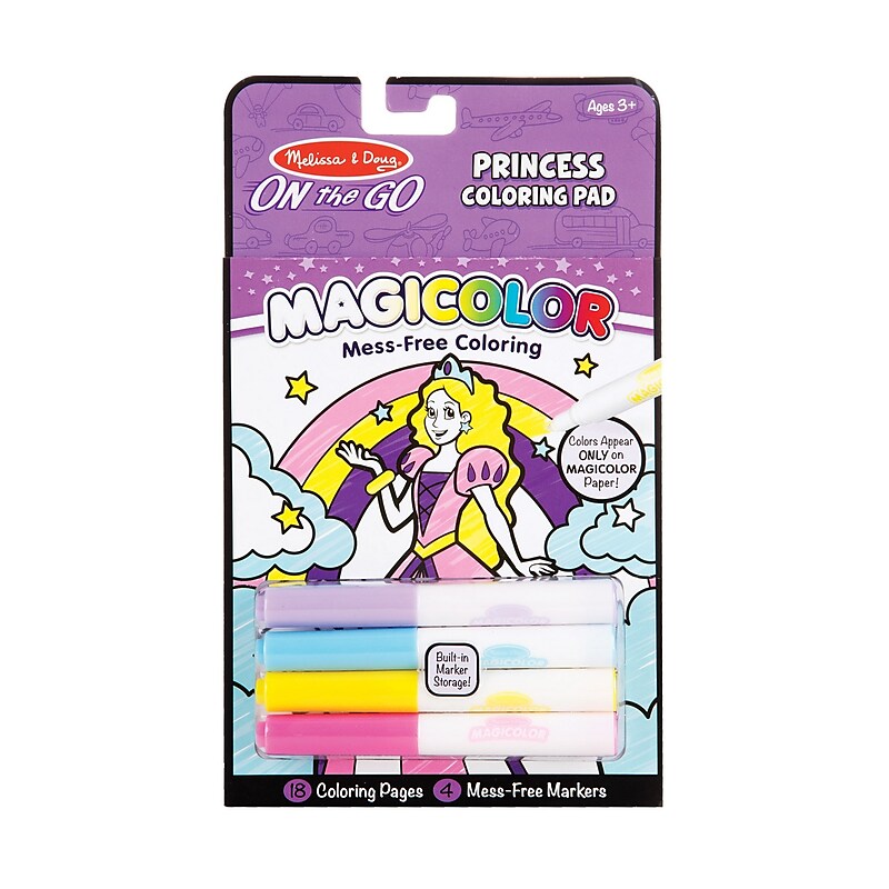 Melissa & Doug On the Go Magicolor Coloring Pad with Markers, 48/Pack (9136) image 1