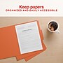 Staples File Folder, 1/3-Cut Tab, Letter Size, Orange, 100/Pack (ST62728)~#|#~AAE9138F-0363-4164-8B1ED0CBAAA040EA_sc7