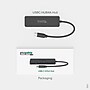 Plugable USB C to USB Adapter Hub, 4 Port USB 3.0 Hub, USB Splitter for Laptop~#|#~AAF1E72E-8D09-4B1E-9112F3D47E5F1A9F_sc7