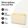 TRU RED Plastic Letter Wall File, Clear, Single‑Pocket – Wall‑Mounted File Holder for Mail, Documents & Folders~#|#~AAF23673-C142-410D-ADF971C6D2CCA170_sc7