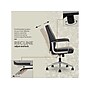 Elle Decor Amelia Ergonomic Polyurethane Swivel Computer and Desk Manager Chair, Black (60095-BLK)~#|#~AAF56CD5-9740-469F-B1DEFAF42422E67B_sc7
