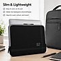 SumacLife 13" Microsuede Laptop Sleeve, Black/Gray (NbkLea679)~#|#~AAF9F2BB-B8C7-44D7-B75742F2B565B2A7_sc7