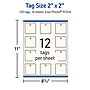 Avery 2" x 2"  Blank Price & Merchandise Tags, Ivory, 120/Carton (95316-MIT10)~#|#~AAFD5A7B-FA7A-4A4C-B1DE523FFACDE8ED_sc7