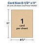 Avery Integrated Cards, 8.5" x 11", Matte Kraft Brown, 25/Pack (95282)~#|#~AAFED8D7-8413-41F3-91E8674C7E1D59AF_sc7
