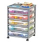 Iris 5-Drawer Storage Cart, Gray (585124)~#|#~AB021928-29B3-4271-9E8EBEF91066E929_sc7