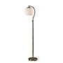 Adesso Swirl 58.75"H Antique Brass Floor Lamp with White Swirl Glosted Glass Shade (3262-21)~#|#~AB032B29-8BCD-45F6-BCFFD2A86ABE0916_sc7
