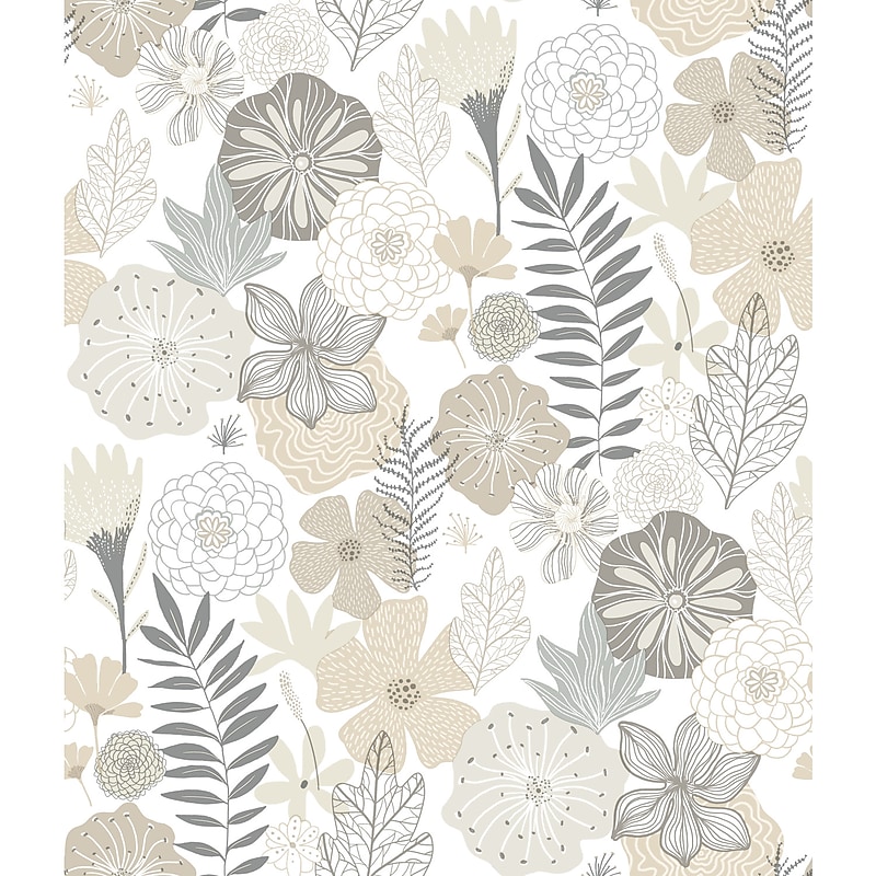 York Wallcoverings Perennial Blooms Peel and Stick Wallpaper (RMK11326WP) image 1
