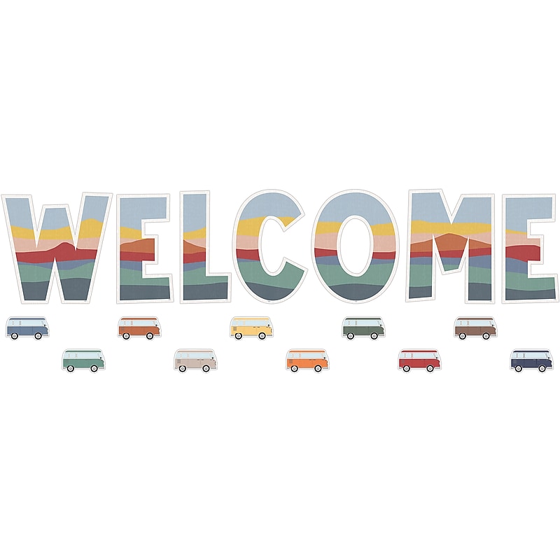 Teacher Created Resources Moving Mountains Road Trip Welcome Bulletin Board Set, 45/Set (TCR9220) image 1