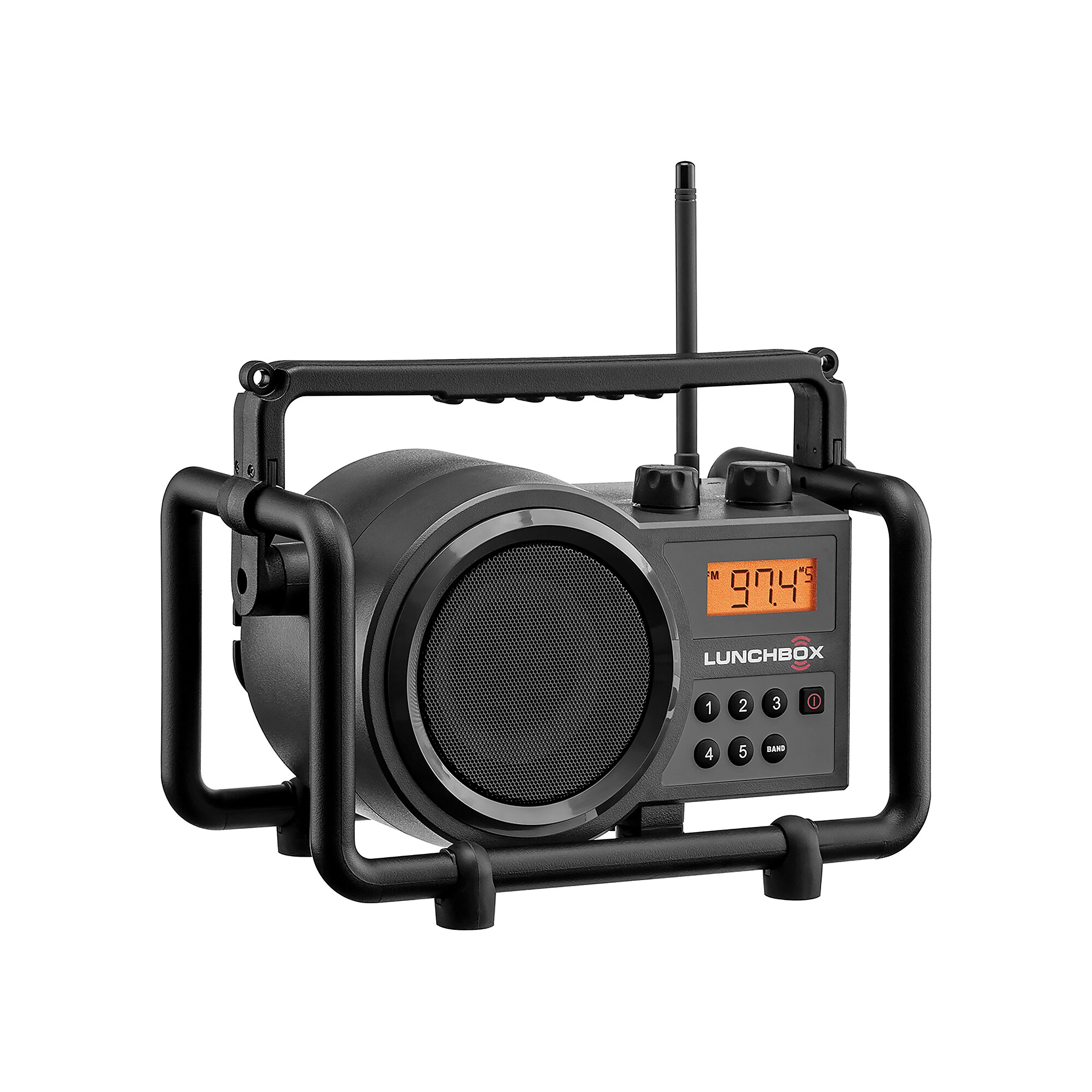 Sangean LUNCHBOX Portable FM/AM Ultra-Rugged Utility Worksite Digital Radio, Gray/Black (SG-102) Sansujyuku sansujyuku.com