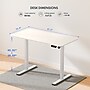 FlexiSpot EC2 48"W Electric Rectangular Adjustable Standing Desk, White (EC2W-4824W)~#|#~AB141B57-C0F5-4399-9F58D61BEAF7EE1A_sc7