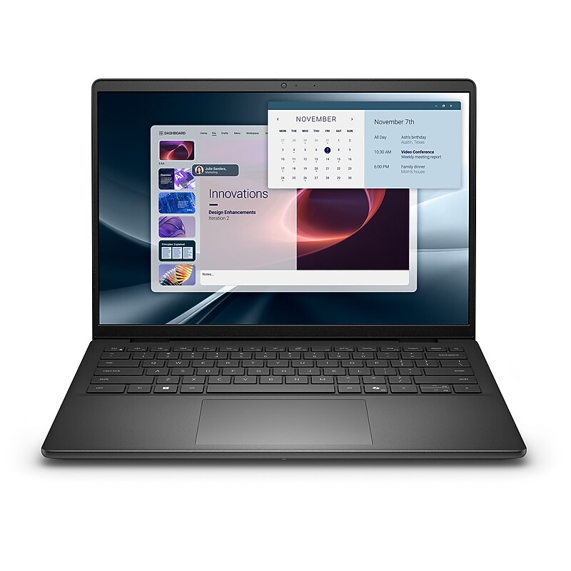 Dell Pro 14 Essential 14” LED Laptop, AMD Ryzen 5 220, 8GB RAM, 512GB SSD, Backlit Keyboard, Windows 11 Pro, Carbon Black image 1