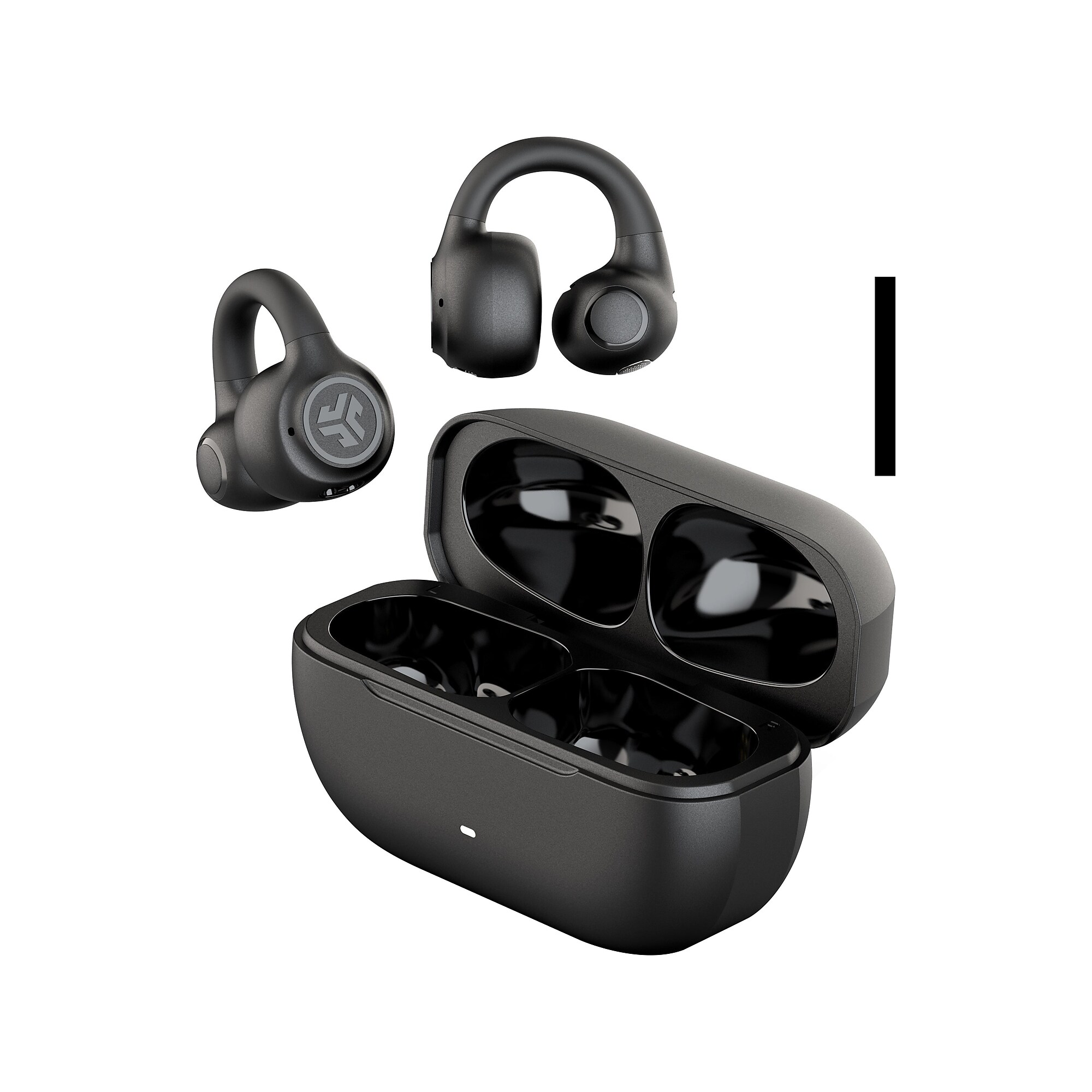 JLab Flex Wireless Open Earbuds, Bluetooth, Black (EBFLEXRBLK124) Sansujyuku sansujyuku.com