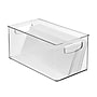 iDESIGN Small Stackable Plastic Storage Bin, Clear, 3/Pack (23107)~#|#~AB1C5D5E-3F42-4977-AB625B3075D02B6D_sc7