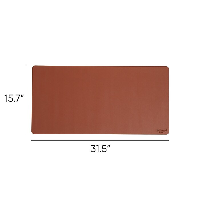 Smead Medium Vegan Leather Anti-Slip Desk Pad, 31.5
