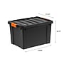 Iris 78 Quart Heavy Duty Store-It-All Plastic Latching Storage Tote,  Black (500216)~#|#~AB2CDF40-0A17-47DB-9D380AFE36E45D5A_sc7
