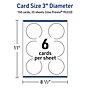 Avery Integrated Cards, 3" Dia., Glossy White, 150/Pack (95333)~#|#~AB2E37D3-1910-4DAF-AD0733279DD3C4BD_sc7
