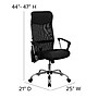 Flash Furniture Abney Ergonomic Leather and Mesh Swivel High Back Task Office Chair, Black (BT905)~#|#~AB30C268-EBF3-4CFC-A6F83A21758EFC82_sc7