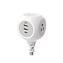360 Electrical Powerball32 3-Outlet 3-USB Port Power Strip, 8', Luna Gray/White (3E0779-WLG6NA)~#|#~AB3102AA-4FEE-4539-B4A6419A5F7C2087_sc7