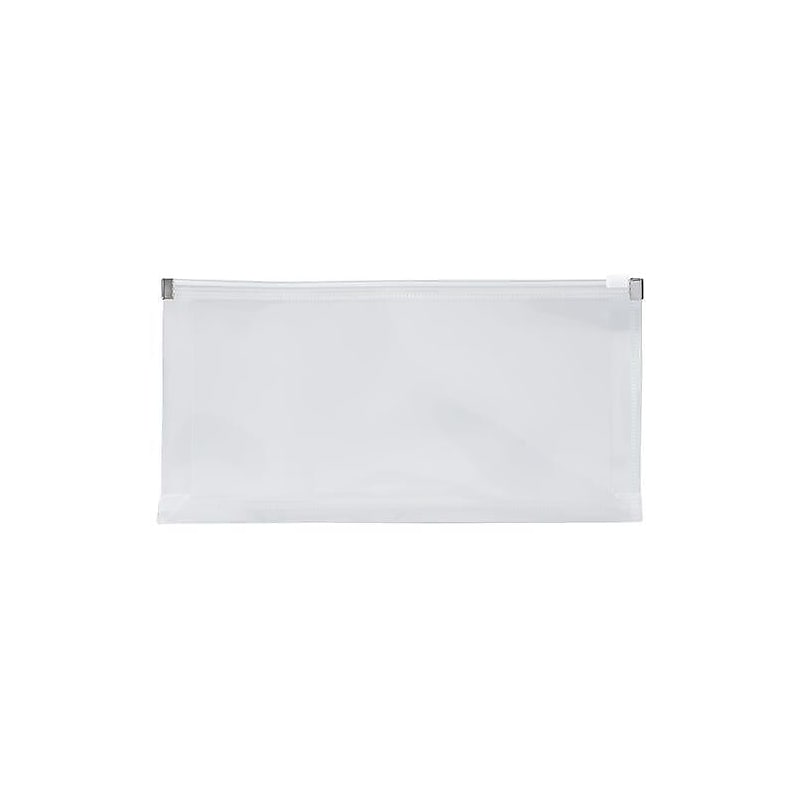 JAM Paper Premium Plastic Filing Envelope with Zipper Closure, Clear, 3/Pack (921Z1CLX3) image 1