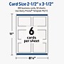 Avery Rectangle Business Cards, Matte White, 300/Pack (19479399738)~#|#~AB38818E-FE37-4608-989B2127B2CAEFCB_sc7