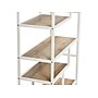 Household Essentials Jamestown 65" 6-Shelf Bookcase, Coastal Oak/White Laminate/Steel (8220-1)~#|#~AB3E13AB-DEF6-492C-848C991781AD85A9_sc7