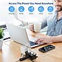 Uncaged Ergonomics 3-Outlet 3-USB Port Power Strip, 3', Black (TC-b)~#|#~AB423D92-6791-4E26-899176D85709F37D_sc7