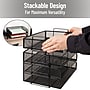 Mind Reader Metal Side Loading Stackable Letter Tray, Letter Size, Black (DSTACK4-BLK)~#|#~AB431F14-C29B-43B9-A7B6E8C51EB17262_sc7
